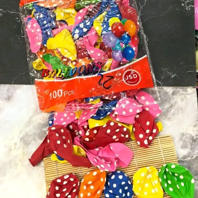 balon polkadot warna isi 100 0