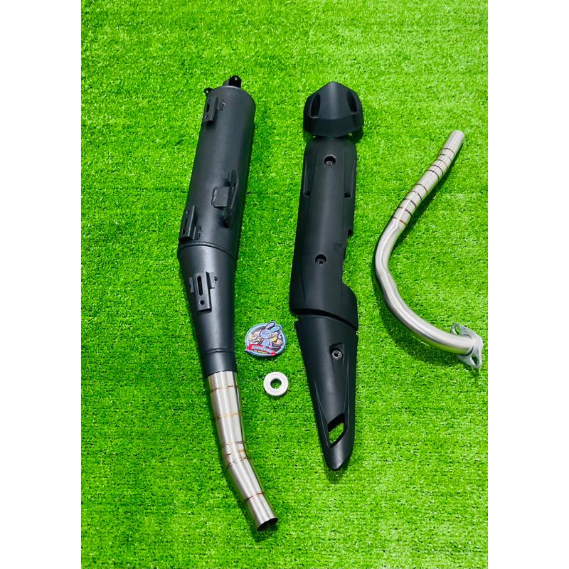 Pô Tăng Giả Zin Móc Ấm Fom Zin Không Khoét Áo Dành Cho Exciter 150 155 Lỗ Thoát 38mm Cấu Hình Zin Đến 62mm