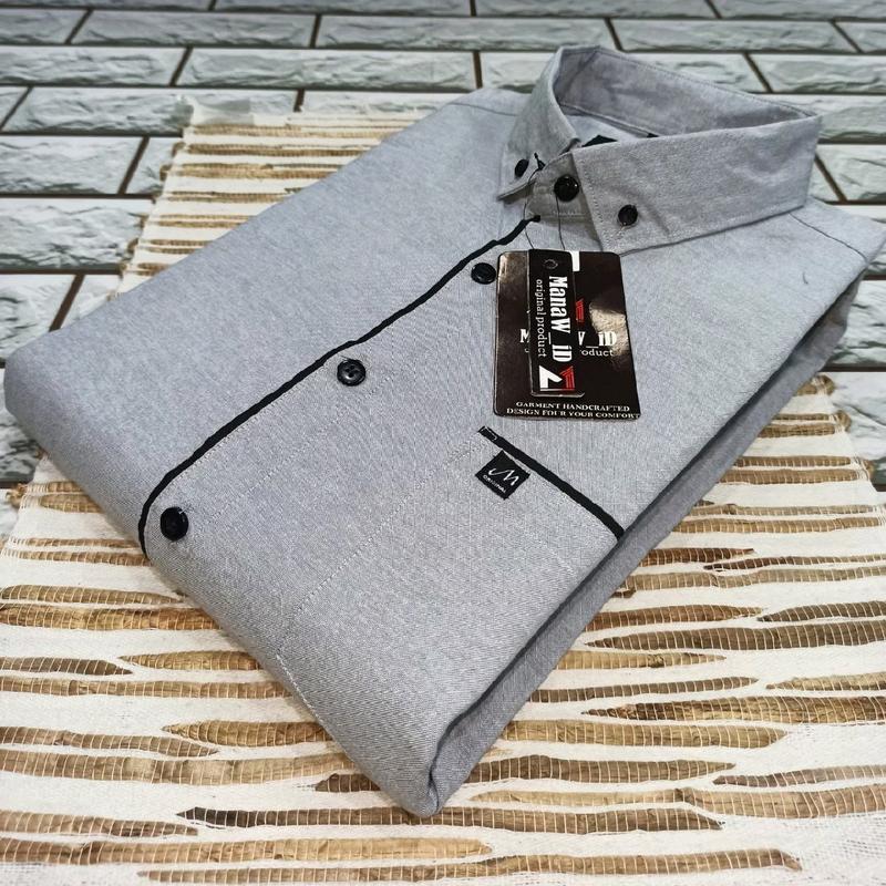 kemeja polos lengan pendek casual lis kemeja distro cowok kemeja premium pria kemeja terlaris 0