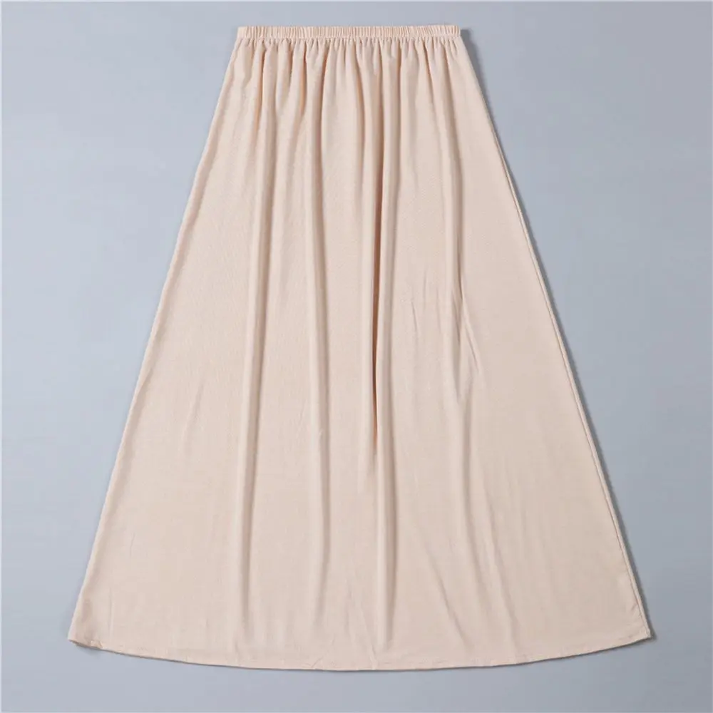 Anti-static Prevention  Base Of Petticoat Pure Color For Girl Cotton Inside Take Skirt Women Long Petticoat Inside Petticoat Dress Modal