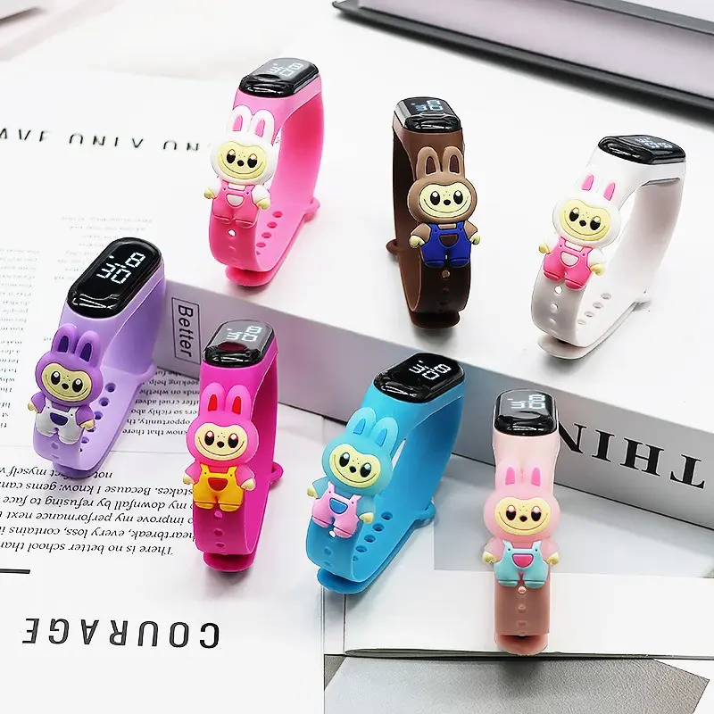 Watertight Watch Boys Girls Bracelets Cute Cartoon Anime Derivative Wristwatch Accessories Party Gifts