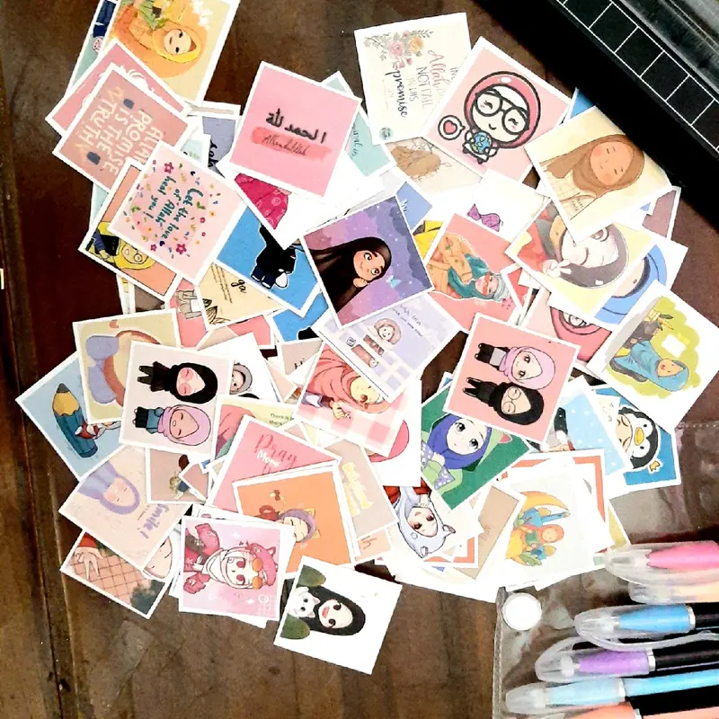 (isi 150pcs ) Sticker kawai / stiker Seal Packing Sticker Freebies stiker Paket 1