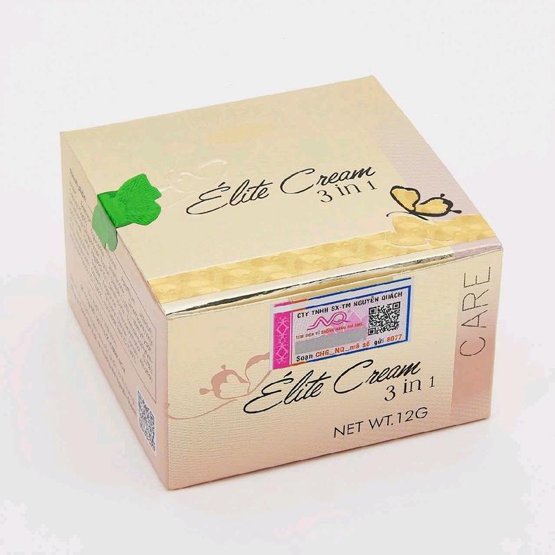 Nguyễn Quách Kem Con Bướm Elite Treatment Cream 3 In 1 12gr Dưỡng Ẩm Chống Nắng Ngừa Mụn Làm Trắng Da Se Khít Lỗ Chân Lông