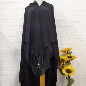 Khimar ceruti baby doll 2 layer temboro by AL FARIZQI COLLECTION