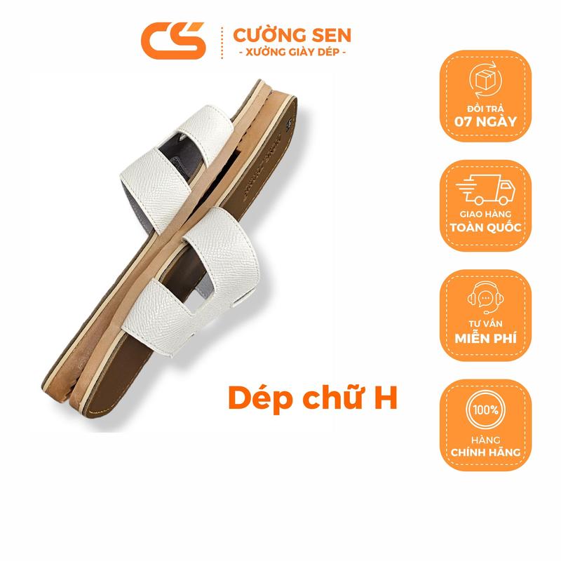 VS05-Dép lê quai chữ H cao 1cm, mềm mại êm chân , đế cao su chống trơn trượt , Mũi vuông DéP Nữ GiàY Shoes ,Cường Sen ,có big size. Sandal Đồng Đế Bằng