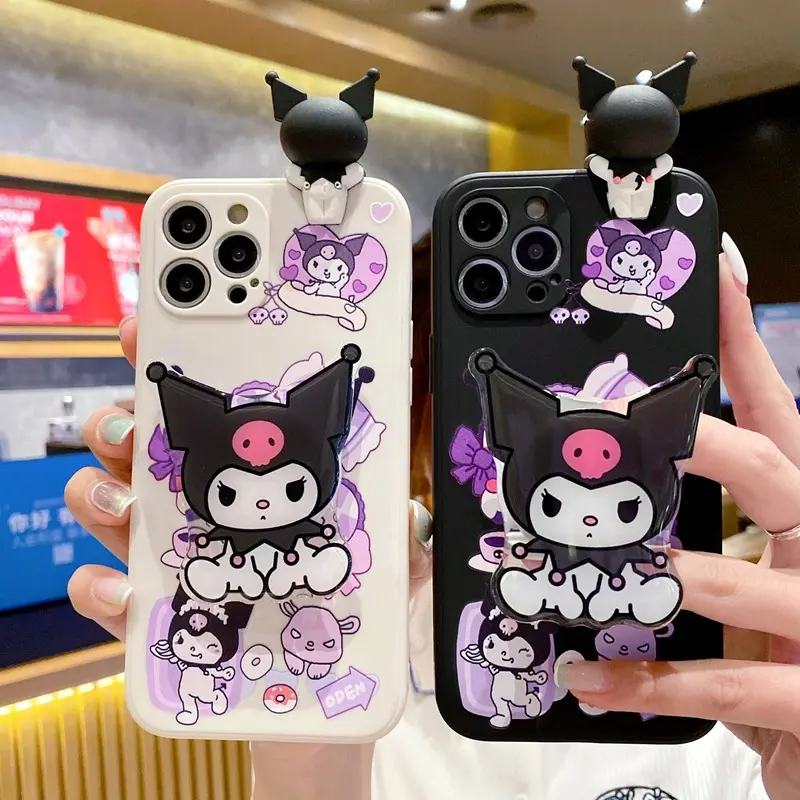 New!Cute Cartoon Kuromi Phone Case Compatible with iPhone 16 Pro Max / 15 / 14 / 13 / 12 / 11 Apple X / XS / XR with Stand and Wrist Strap Couple Style Phone Cover - TikTok Shop Singapore New!Cute Cartoon Kuromi Phone Case Compatible with iPhone 16 Pro Max / 15 / 14 / 13 / 12 / 11 Apple X / XS / XR with Stand and Wrist Strap Couple Style Phone Cover - TikTok Shop Singapore