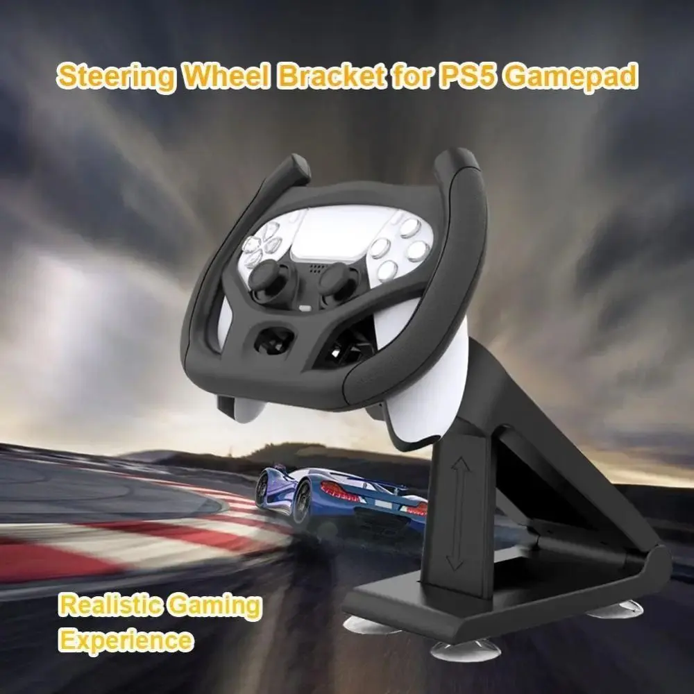 Fashion Multi Axis Gaming Steering Wheel Professional ABS Races Game Handle Holder Durable Sucker Electronic Machine Accessories for Sony PS5