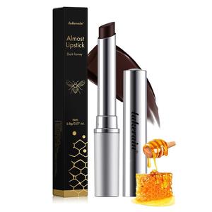 Dark Honey Lipstick Tinted Lip Balm Moisturizer - Sheer Hydrating Lipstick for All Skin Tones - Moisturizing Lip Color, Nourishing Lip Balm with A Hint Of Natural Black Cherry Tint, Lip Stain, Lippie Cream, Long Lasting Cosmetic, Lipgloss