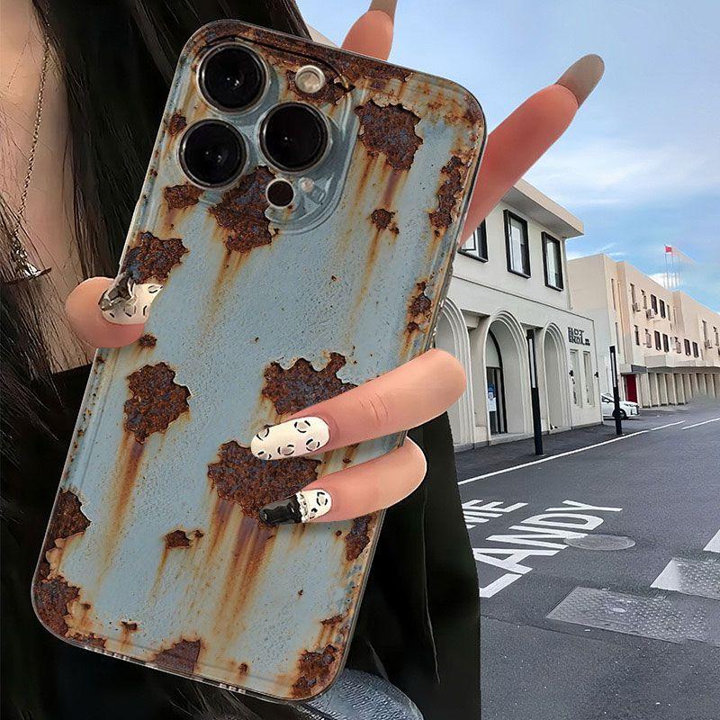 Vỏ điện thoại không gian cổ điển sáng tạo rỉ sét thích hợp cho iphone7 / 8p vỏ…