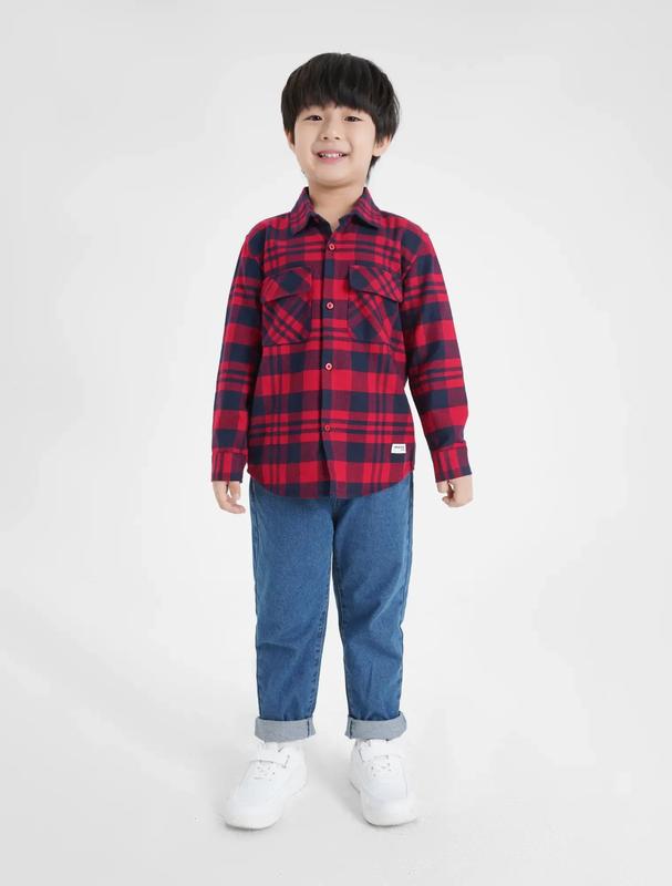  Áo sơ mi kẻ bé trai CANIFA 2TH24W004 