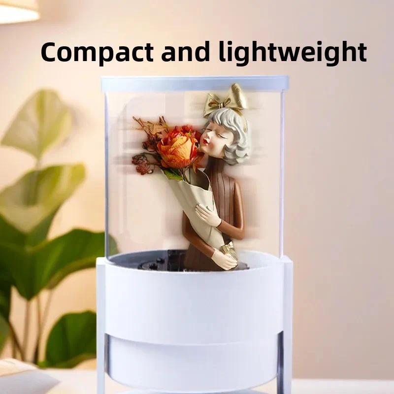 5D Hologram Projector Fan 360 Degree Cylindrica Screen Advertising Display Machine LED Light Beads WIFI Bluetooth Control