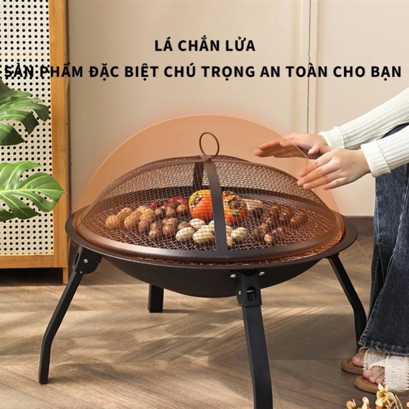 Product Introduction of Bếp Nướng Than Hoa 3 Trong 1 Gấp Gọn – Bếp Than Tre Dùng Trong Nhà/ Ngoài Trời, Tiện Dụng Mang Đi Du Lịch 10