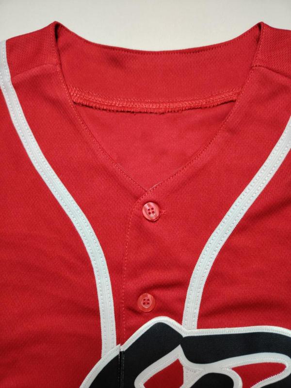 Men's Letter & Figure Embroidery Baseball Jersey, Loose Casual Retro Baseball Top, Streetwear Men's Top for Daily Wear 6