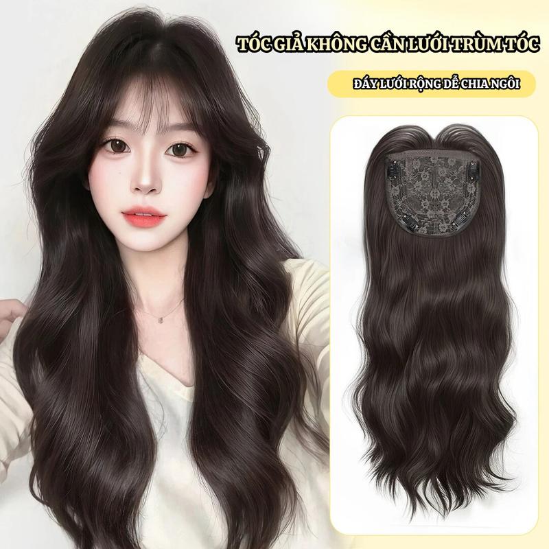 Thay  tóc giả trên đỉnh đầu để tăng độ phồng tóc mà không để lại dấu vết che đi phần tóc bạc và tạo mái tóc dài bồng bềnh với sóng lớn trên đỉnh đầu