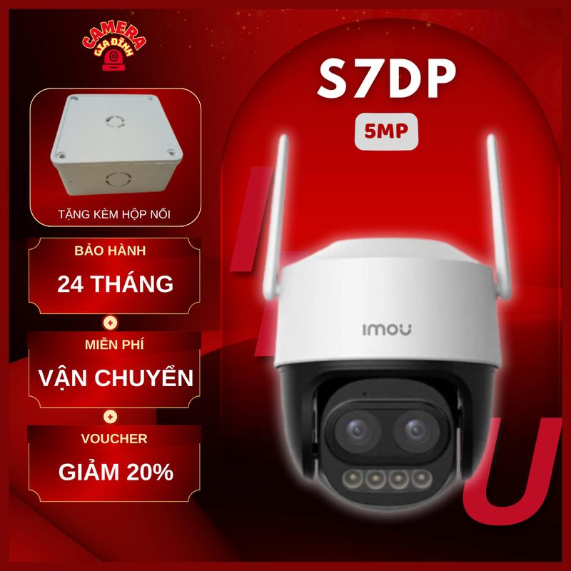 Camera Wifi IMOU ngoài trời Cruiser Z 3K - S7DP, Quan Sát Siêu Xa Với Công Nghệ Thu Phóng 12X 56m, Có màu đêm, Loa mic đàm thoại 2 chiều, có màu đêm, Báo động còi hú và đèn