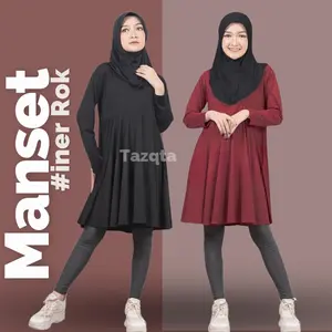 Baju Manset Rok Olahraga Lengan Panjang Sporty bisa dicuci dengan mesin salem Setelan Olahraga