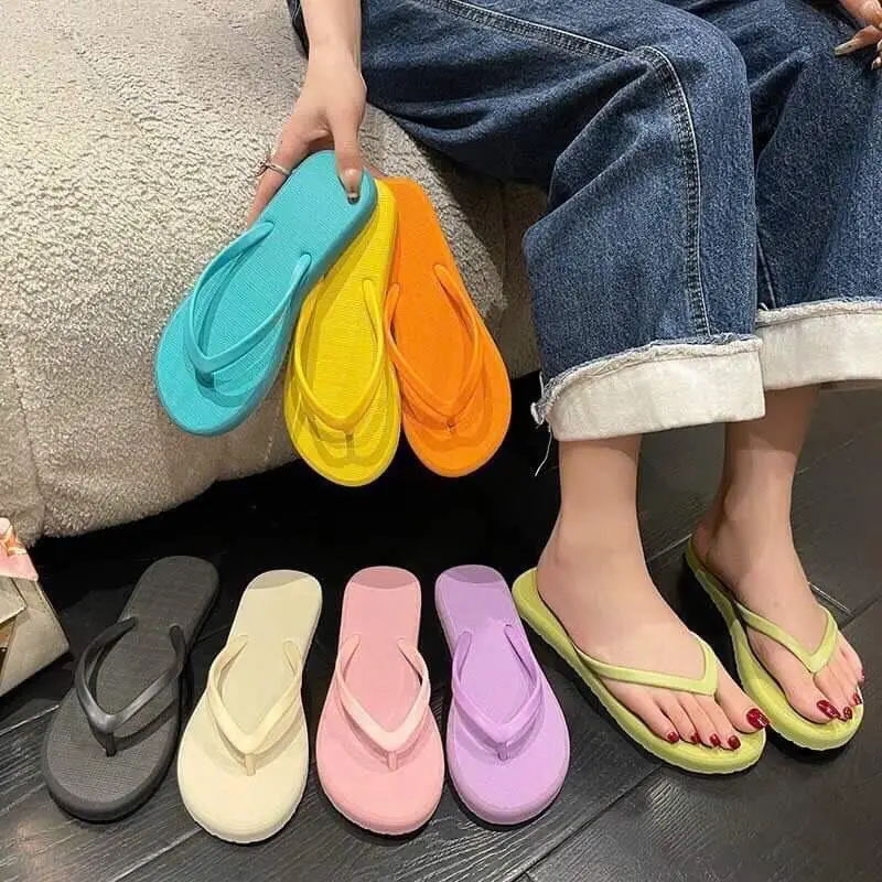Dép Tông Xỏ Ngón, Dép Đi Biển Đế Dẻo Mềm Mại Êm Chân 8 Màu Hottrend (Size SML 35->40) Hàng QC (BBVT)