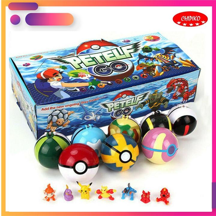 Combo Quả cầu pokemon huyền thoại cho bé, bóng pokemon, Mô hình Pokeball, đồ chơi trẻ em, quà tặng sinh nhật 0