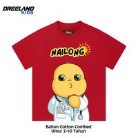 Gambar Dreeland Kids Kaos Anak Baju Anak Nailong Dokter / Tshirt Anak Nailong Laki Laki Perempuan - Putih, 5-6 Tahun dari DreelandOfficial Kota Bandung 3 Tokopedia
