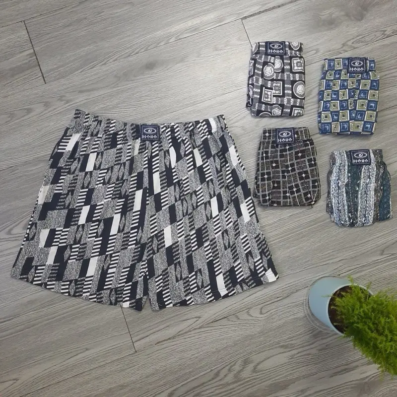 Quần đùi nam cotton mát nhẹ quần short mặc ở nhà đi ngủ thanh niên và trung tuổi