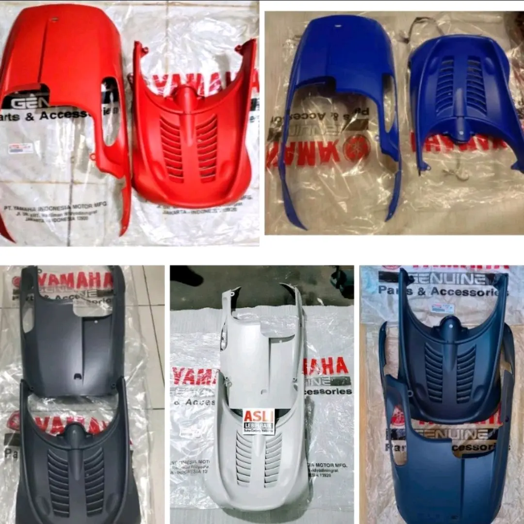 Cover Lower Dek Kolong Dek Paru Sirip Hiu Mio Sporty Mio Smile Biru Herah Hitam Putih Abu Original Sepasang 5TL-F8385 / 5TL-F1552 ASLI YAMAHA GENUINE PART