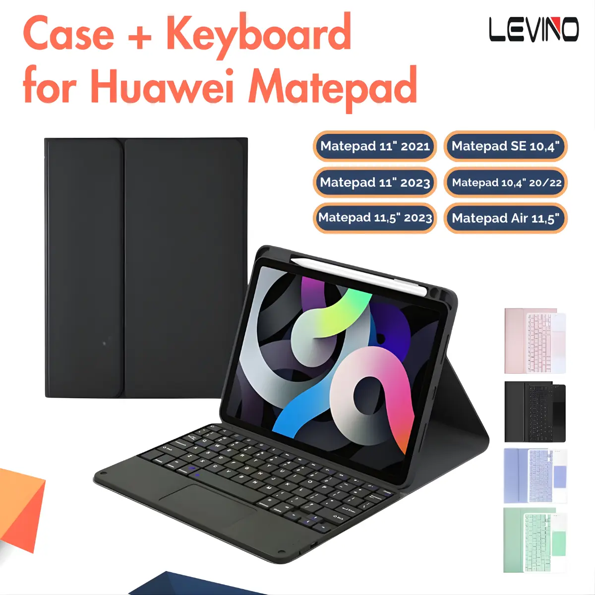 Levino Magnetic Keyboard Case for Huawei Matepad 11" inch 21/23  Matepad SE 11" 10.4" / 11.5 / Air115 /11.5s