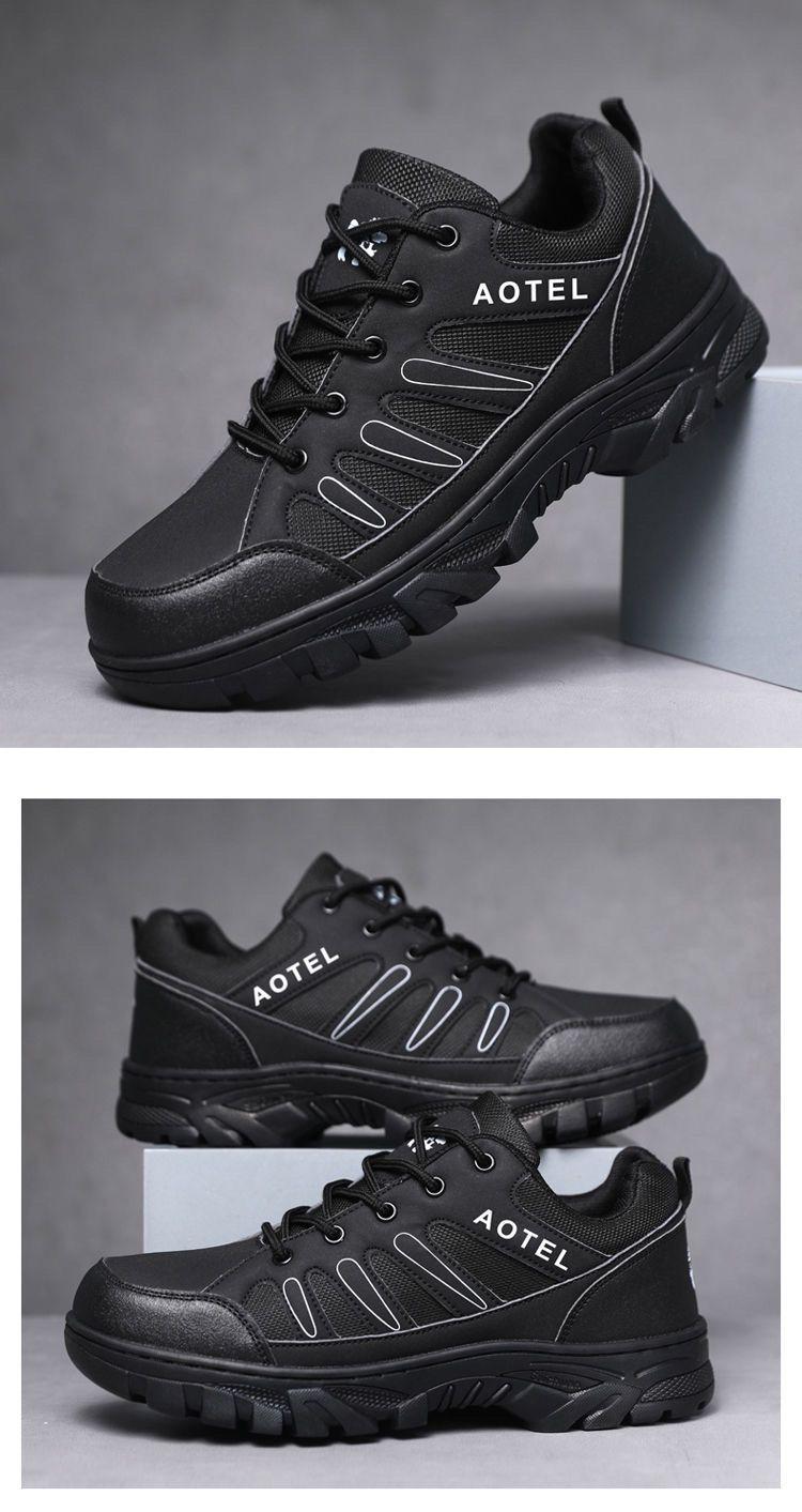 Product Introduction of 2024 New Men's Sneaker Hiking Shoes Casual All-Match Travel Labor Protection Leather Shoes Outdoor Work Wear-Resistant Men's Shoes 10