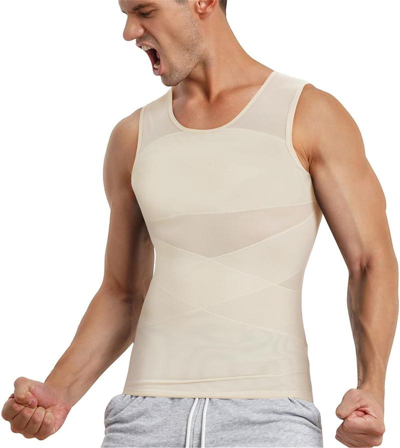 Product Introduction of Compression Shapewear Top, For Men, Breathable, Tummy Control, Underwear, Shapewear, Suitable for Exercise, Abdomen Shaper 3