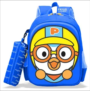 Fayus Tas Sekolah Anak Ransel Karakter Kartun PORORO Bisa COD Tas Punggung Karakter Kartun