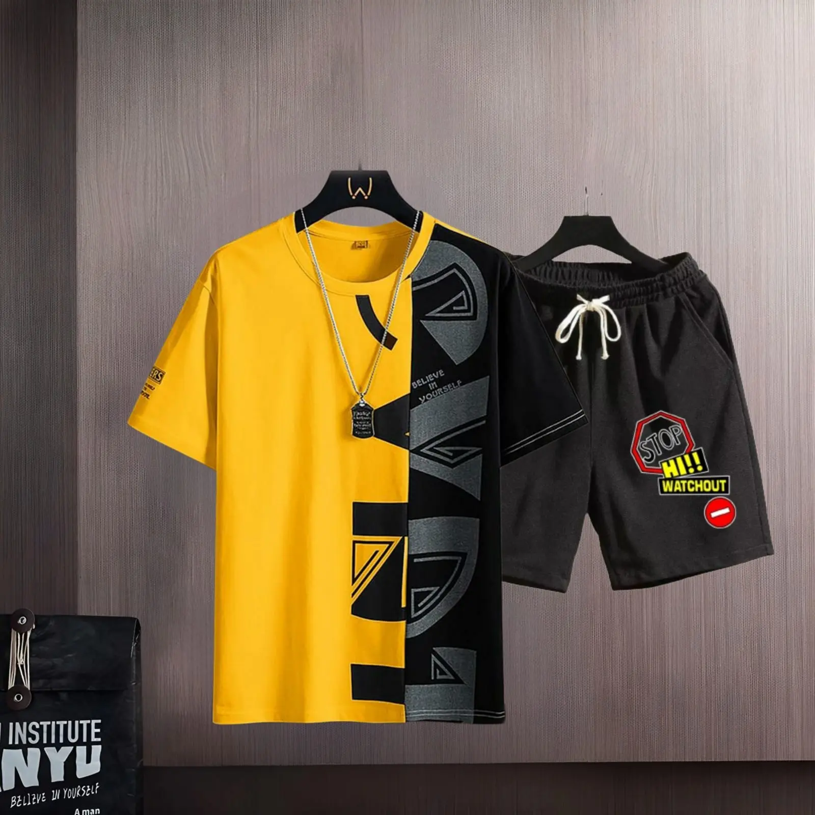 COD - TOKTOK999 Stelan Distro Cafu  Size ML,XL Stelan Terlaris Pakaian Pria