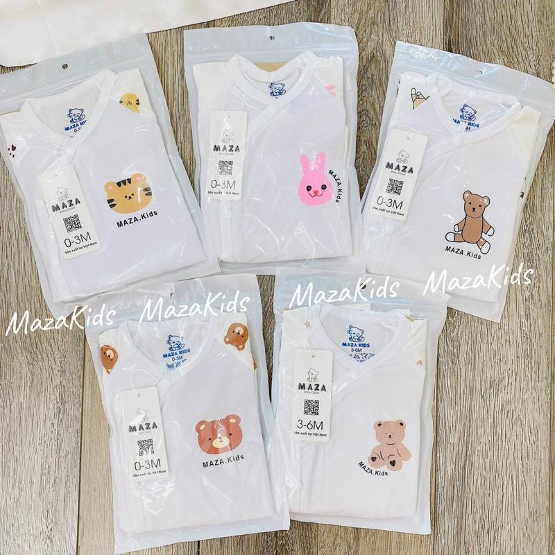Bộ dài tay chất petit quần cạp cao đáp đũng mềm mát cho bé trai bé gái sơ sinh 7
