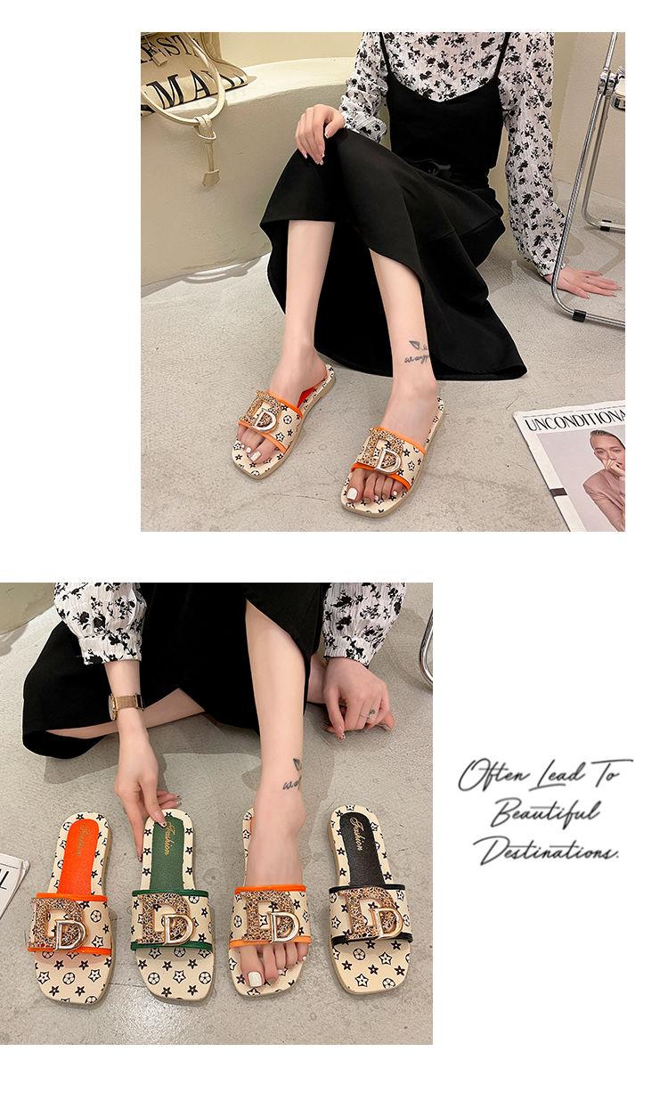Product Introduction of Dép Lê Phong Cách Cổ Tích Mới Mùa Hè, Dành Cho Nữ, Ins Hợp Xu hướng Dép Đi Chơi Đế Mềm, Nhẹ, Đế Dày, 2023 DéP Slipper Có Quai Women 8