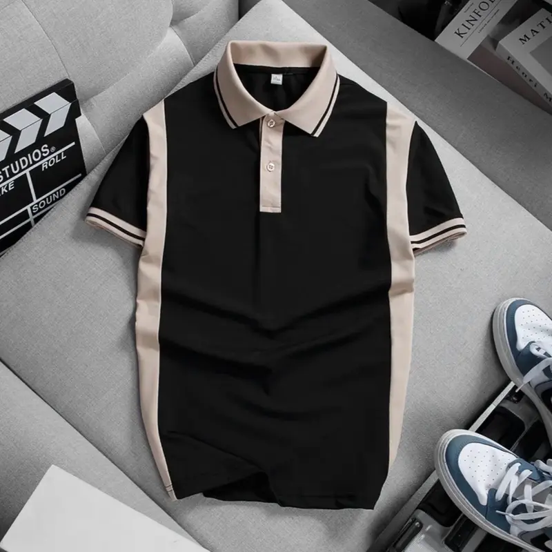 ÁO POLO PHỐI SỌC VẢI THUN CÁ SẤU POLY 3