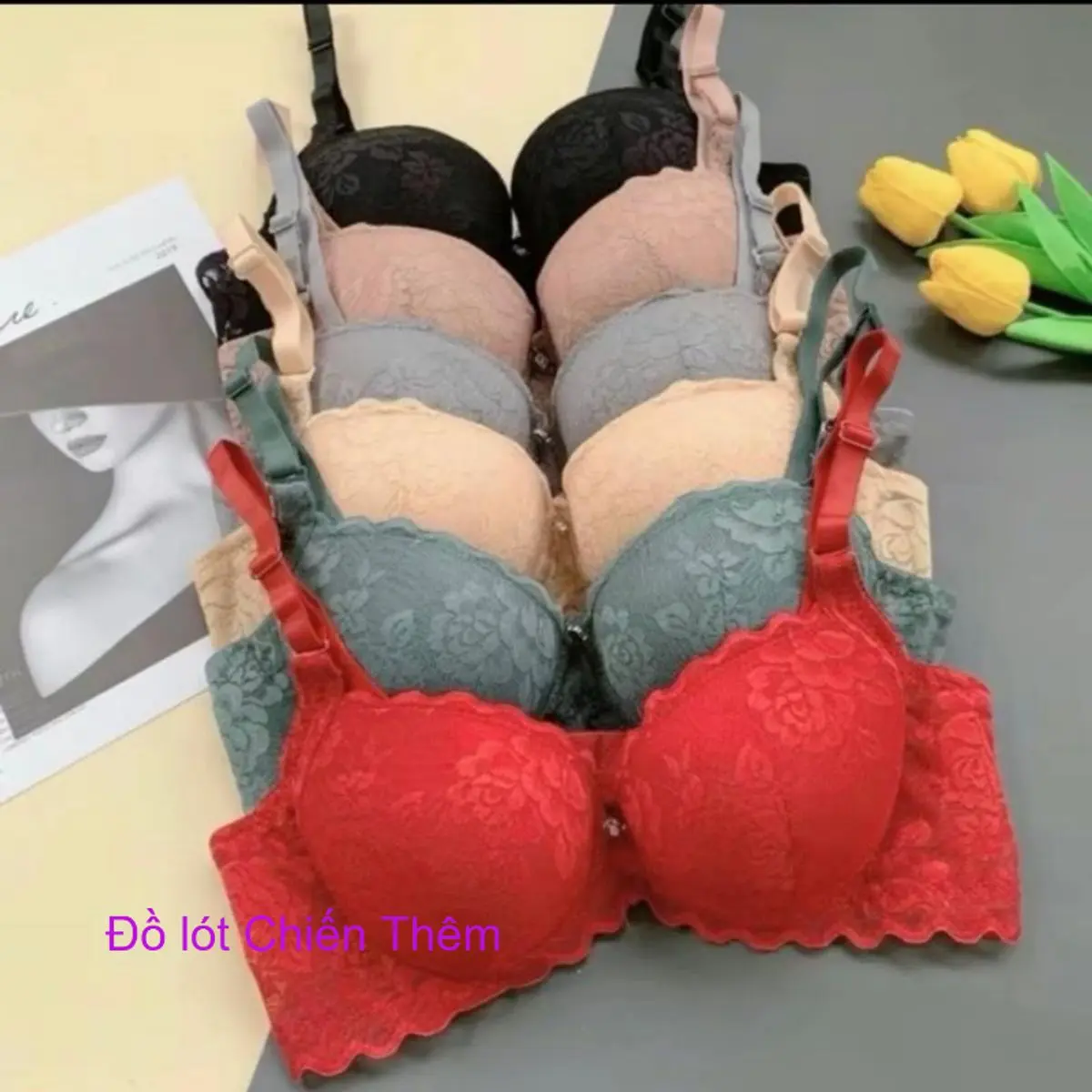 [Áo SIÊU ĐỘN BᶖgSize 5cm] Áo lót ren thái đệm dày 5cm có gọng, áo ᵰgực siêu độn bản to, Áo ᵰgực đệm dày, áo lót mặc áo dài (vk ck Chiến Thêm bán)