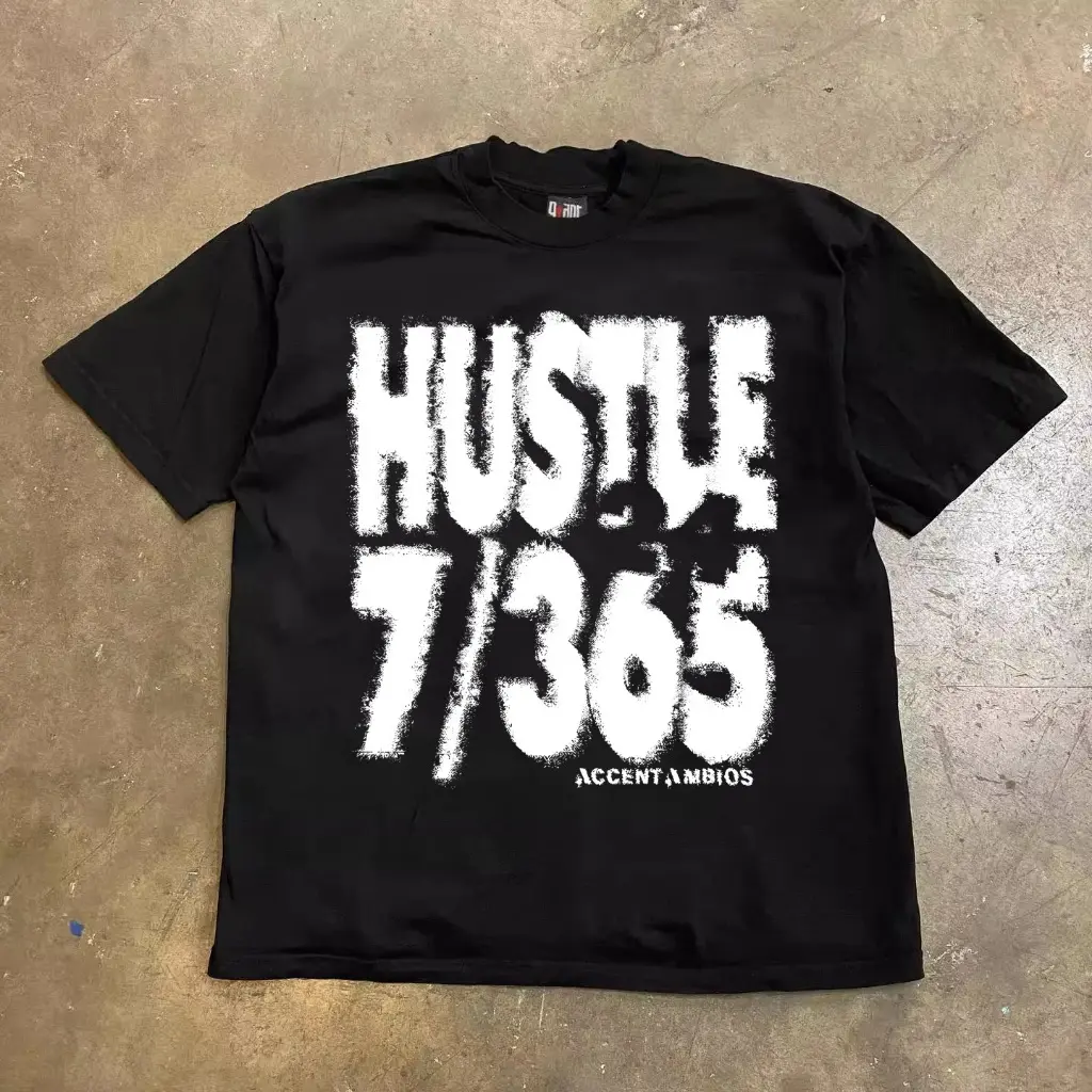 Style T-shirt Oversize Fashion brand graffiti dissolved letters | Kaos Wanita Hitam | Metallica Kaos pria dan wanita