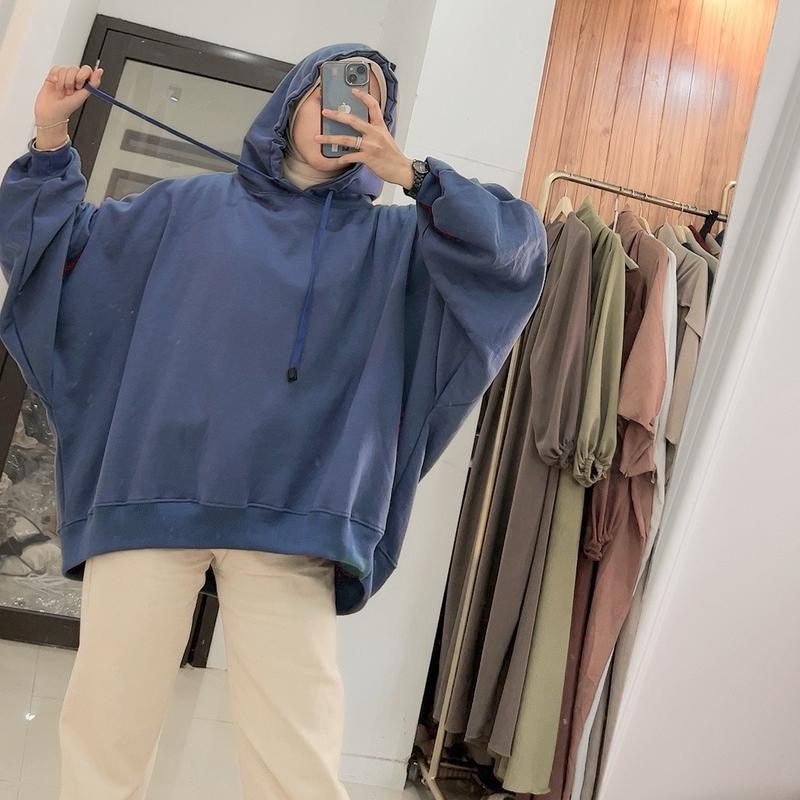 Bydinafshn Clara Hoodie Oversize XXXL Sweater Hoodie Wanita Bigsize 1