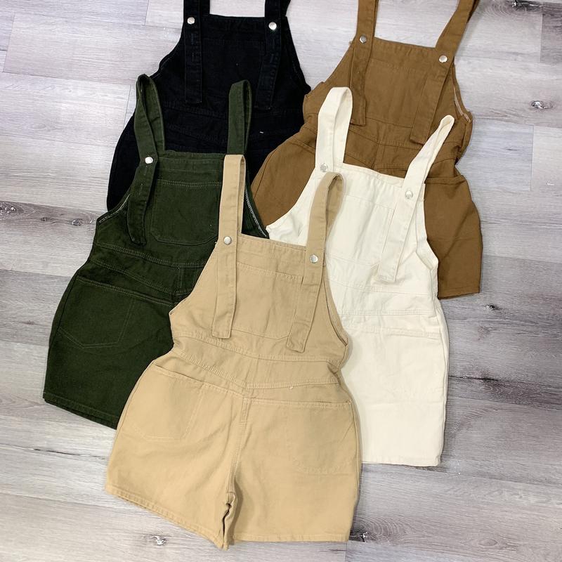 Yếm shost rộng kaky jean dây cài cúc Pants 1
