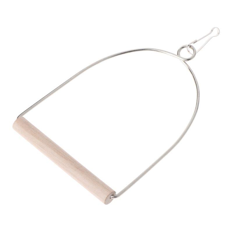 Product Introduction of Natural wooden pet bird U-shaped perch swing 3