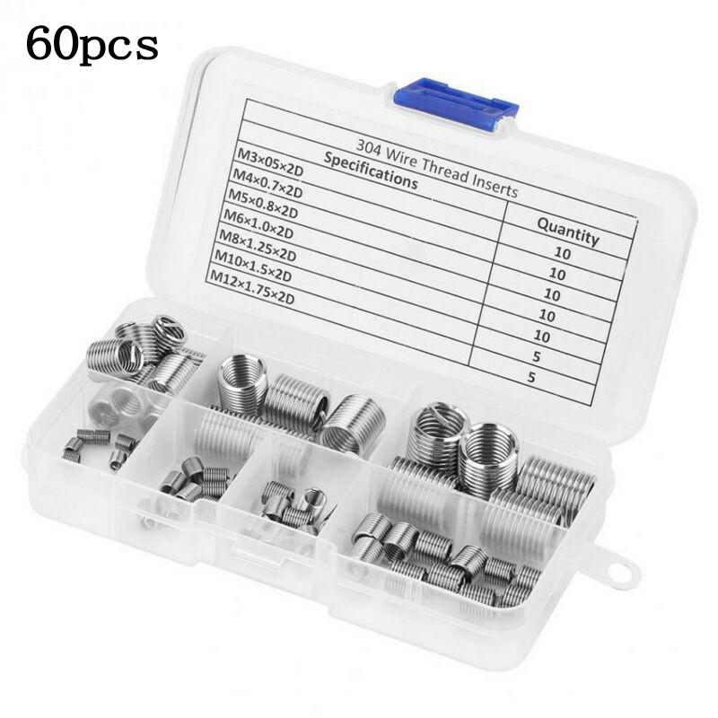 [stock]60Pcs Stripped Thread Rethread Helicoil Repair Insert - TikTok ...