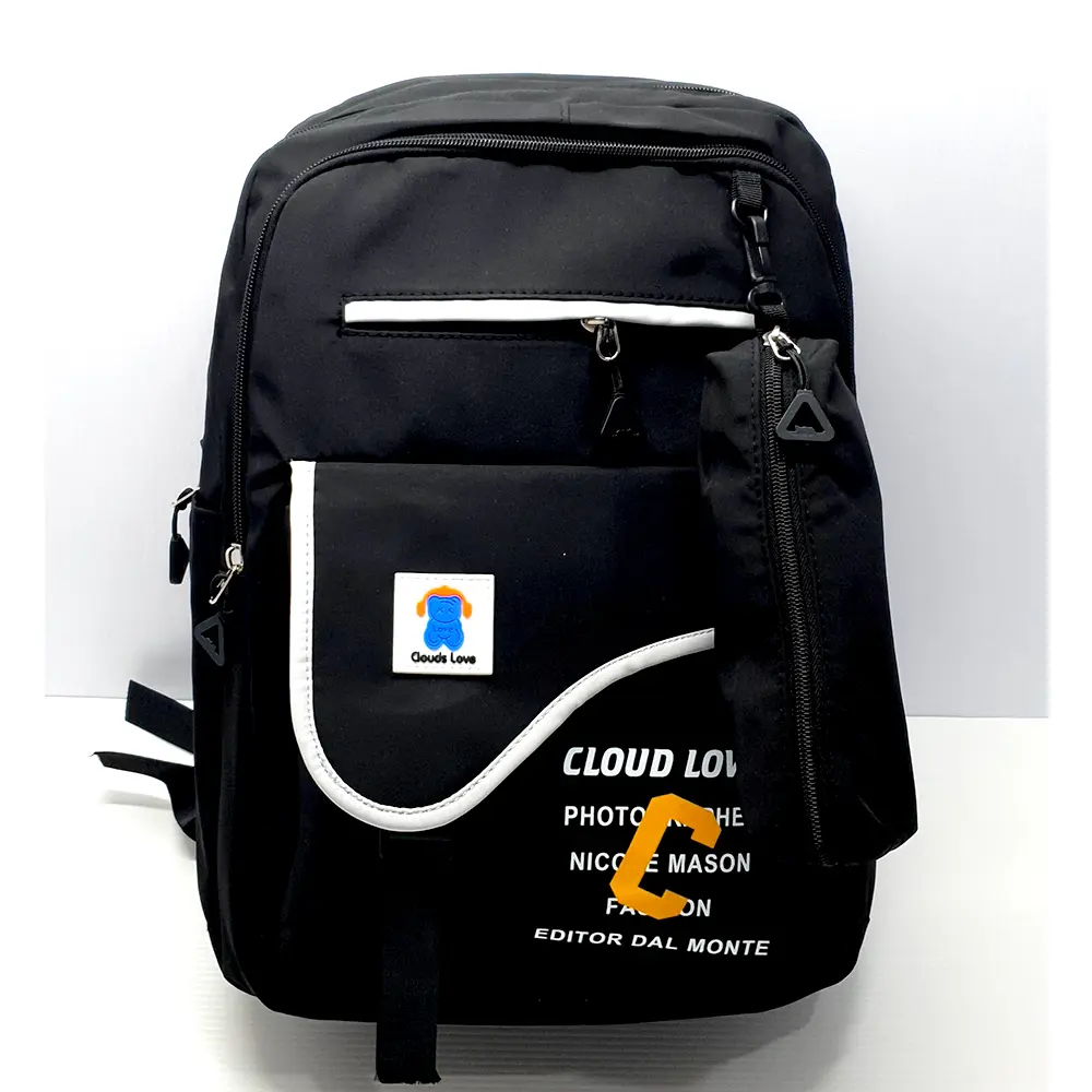 Tas Ransel Sekolah CLOUDS LOVE Muat Laptop Backpack Anti Air Free Tempat Pensil - 3085