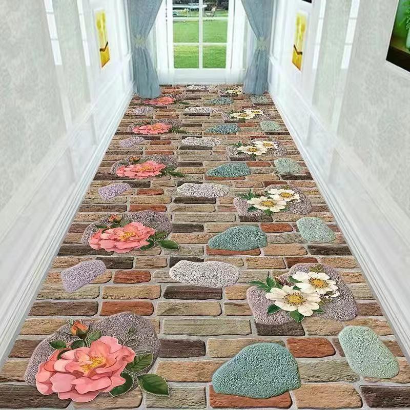 Product Introduction of Floor Mat Door Mat Home Living Room Bedroom Full Bedside Carpet Hallway Corridor Kitchen Absorbent Non-Slip Floor Mat 9