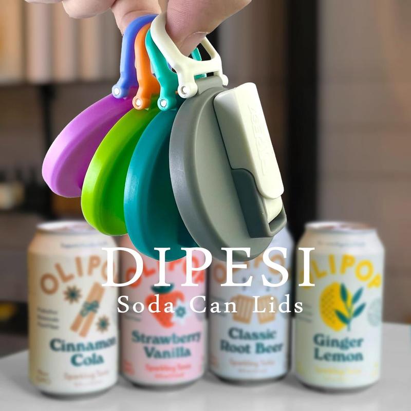 Silicone Drink Can Lid, 4 Counts Reusable Leakproof Drink Can Cover, Drinkware Accessories for Home, Travel, Outdoor