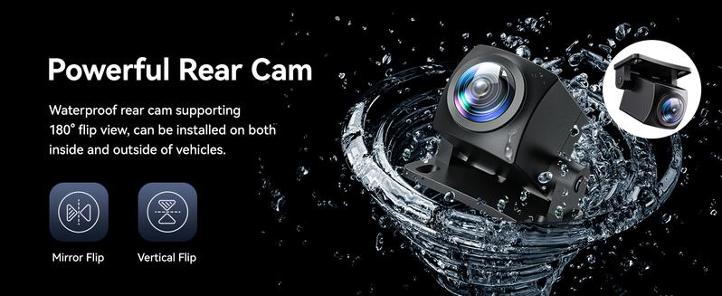 Product Introduction of REDTIGER F7N 4K Dual Dash Cam with 64GB Card, Built-in WiFi GPS Front 4K/2.5K Rear 1080P Car Dual Dash Cam, 3.2inch Screens, 170° Wide Angle, Parking Monitoring, Supports 256GB M. ax 4