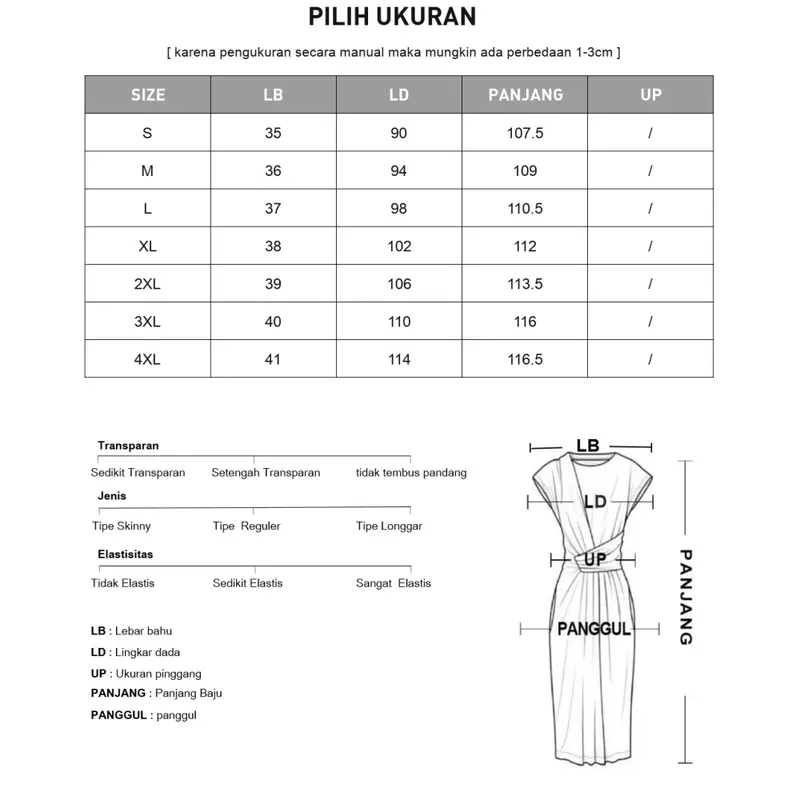 FADFAD - Gaun Wanita Lengan Panjang Gaya Korea - Kombinasi Motif Garis & Polos Elegan - Model Slim Fashionable - Cocok untuk Kantor, Hangout & Acara Formal 5