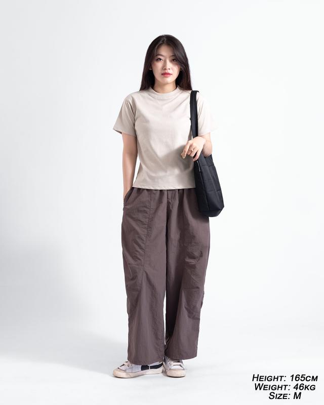 Áo Baby Tee Trơn 4Lucky 6500 Tone Đất - Form Unisex Top Nữ