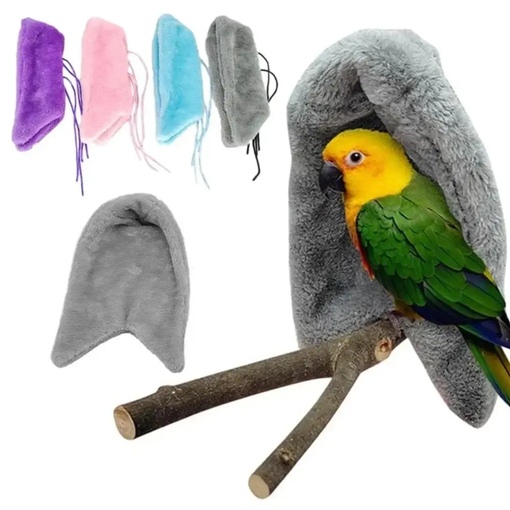 Warm Bird Hammock Shawl Nest Corner Parrot Blanket Windproof Pet Small Animal Hanging Tent Cage Decoration bird accessories