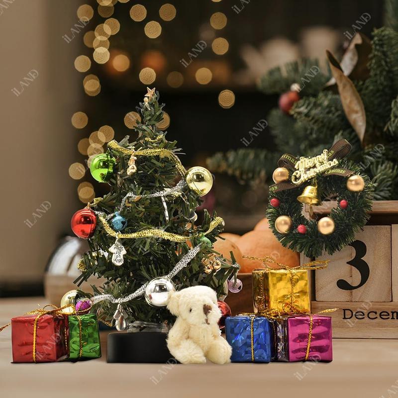 TikTok Shop Dollhouse Christmas Decorations 6 inch Mini Christmas Tree with Lights Christmas Dollhouse Miniature of 1 12 Scale Accessories