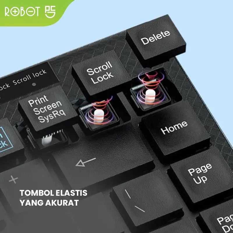 ROBOT Portable Mini Wired Keyboard RK10 Ultra-Thin - Garansi Resmi 1 Tahun (RK10) [ BISA COD ] 2