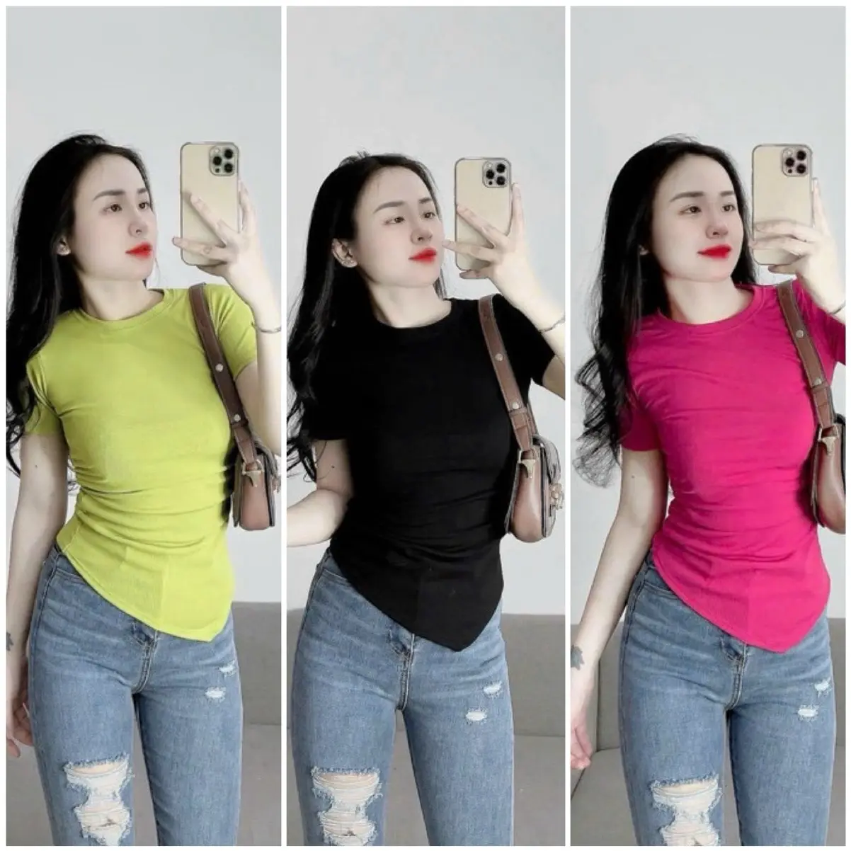Áo Tăm Lạnh vạc chéo Ms :05 ( full-size:40-90kg ) Nữ Women Top