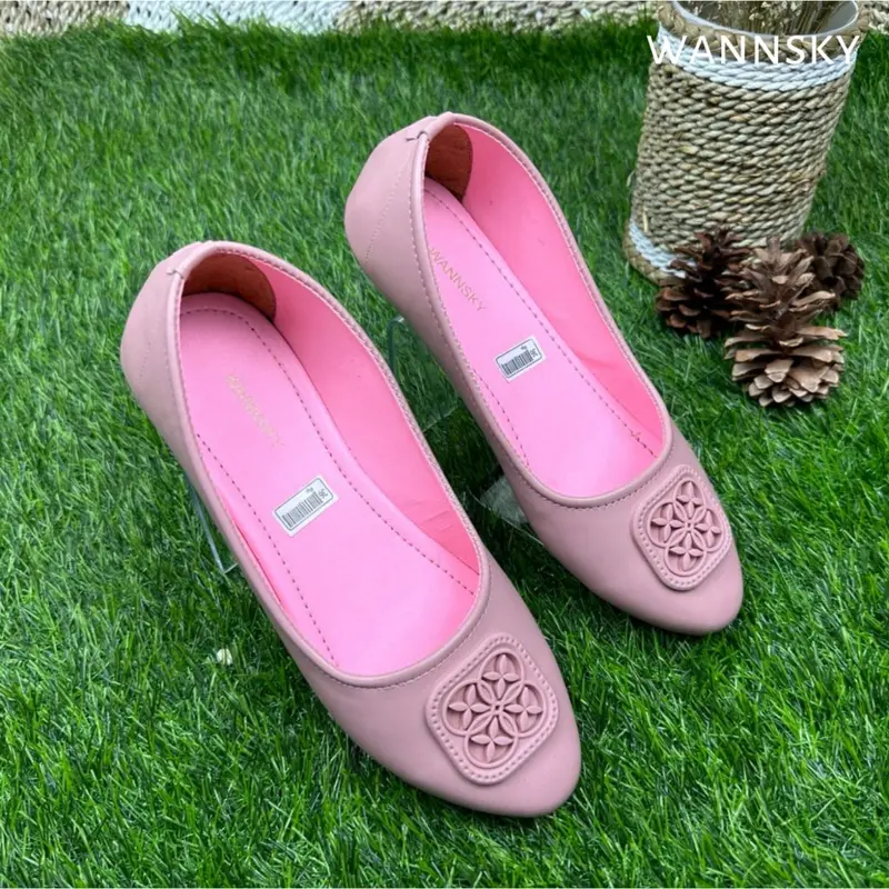 WANNSKY YUK - Sepatu Flat Shoes Wanita || Syifa || Sepatu Flat Shoes Wanita Sepatu Teplek Slip On Wanita Terbaru Sepatu Wanita Kekinian Sepatu Karet Terlaris Tanpa Hak 4